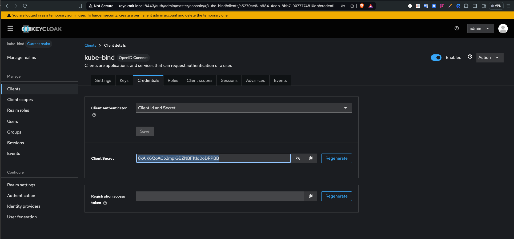 Keycloak Client Credentials